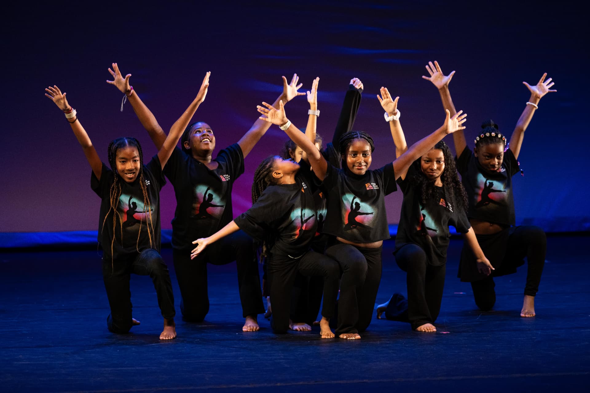 STEM From Dance students performing together on stage at the 2025 showcase
